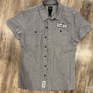 Mens Harley Davidson Button Up Short Sleeve Large